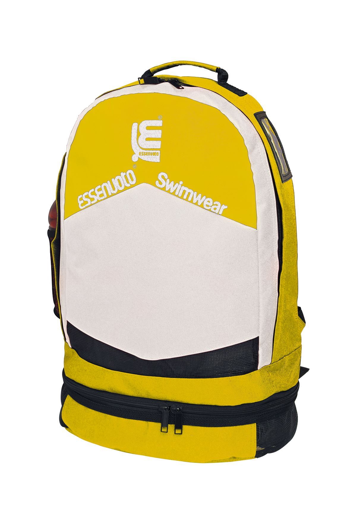 200002 - BACK PACK YELLOW WHITE WITH SOFT SHOULDER STRAP 