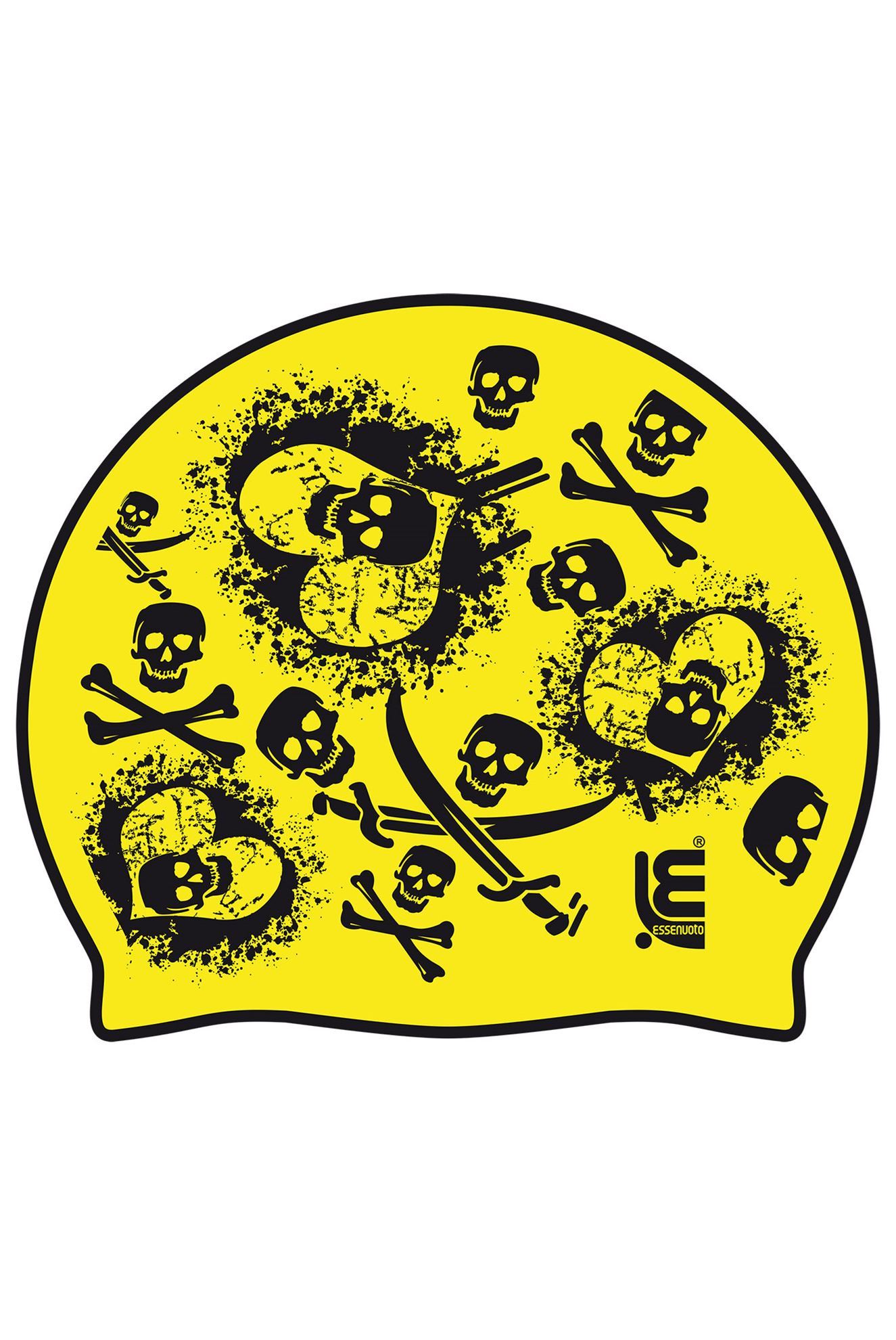 202040 - YELLOW FLUO SILICONE FUNNY CAPS SKULLS